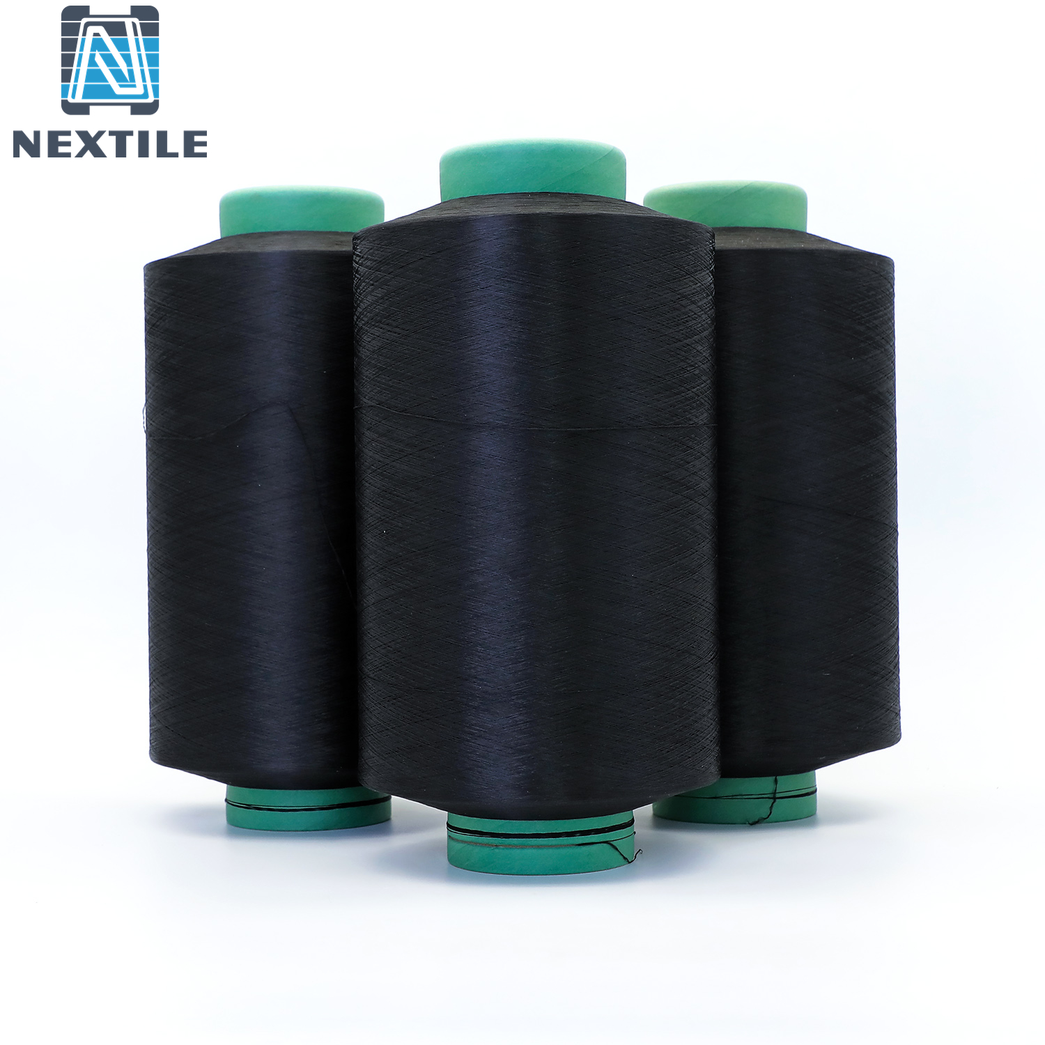 Sợi phủ không khí ACY 75D / 36F Đen + 20D Spandex
